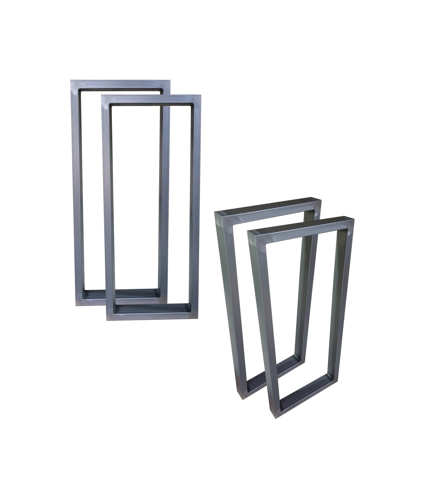 Stabile Tischgestelle R5 in rechteckiger Form, Stahlrahmen 80x40 mm, Industriedesign, anpassbare Größen