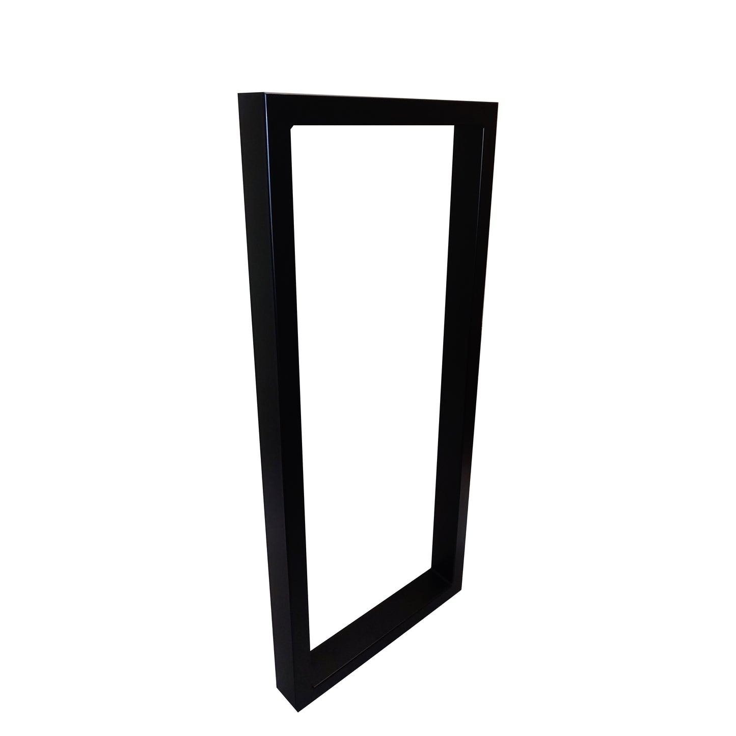 Stabile Tischgestelle R5 in rechteckiger Form, Stahlrahmen 80x40 mm, Pulverbeschichtung schwarz matt, anpassbare Größen