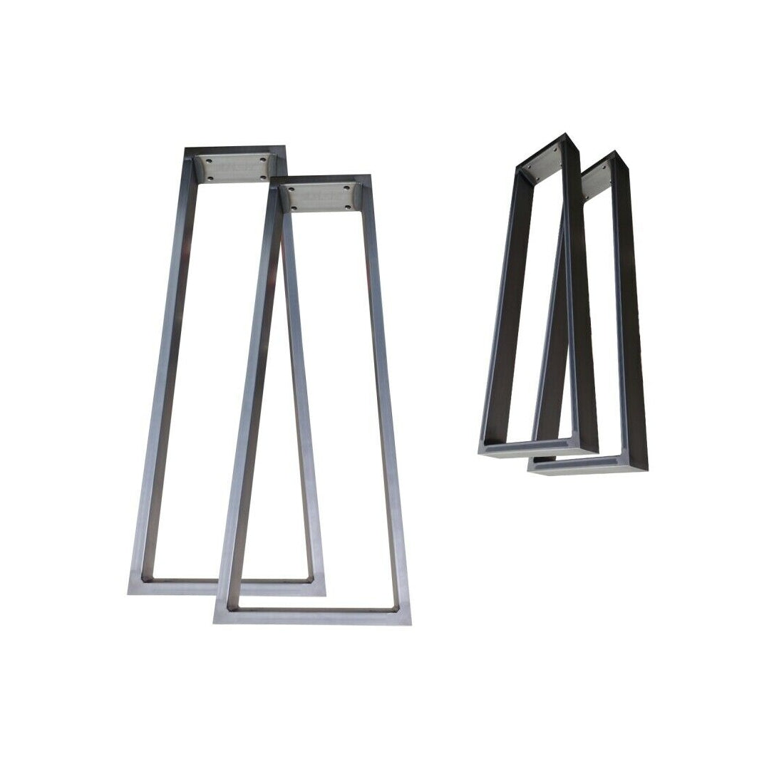 Modell TR3, auch als Stehtisch verwendbar. Rahmen aus Rechteckrohr 80x20 mm, Industrie-Design. Individuelle Größen wählbar.