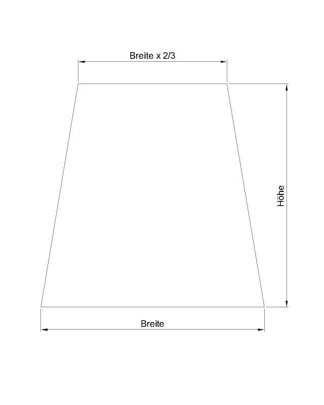 Stabile Tischgestelle TR3 in Trapez Form, schräg, Maße, Höhe, Breite