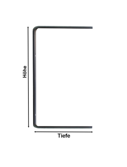 C-Regalhalter aus Stahl – Doppelregal & Wandhalterung nach Maß
