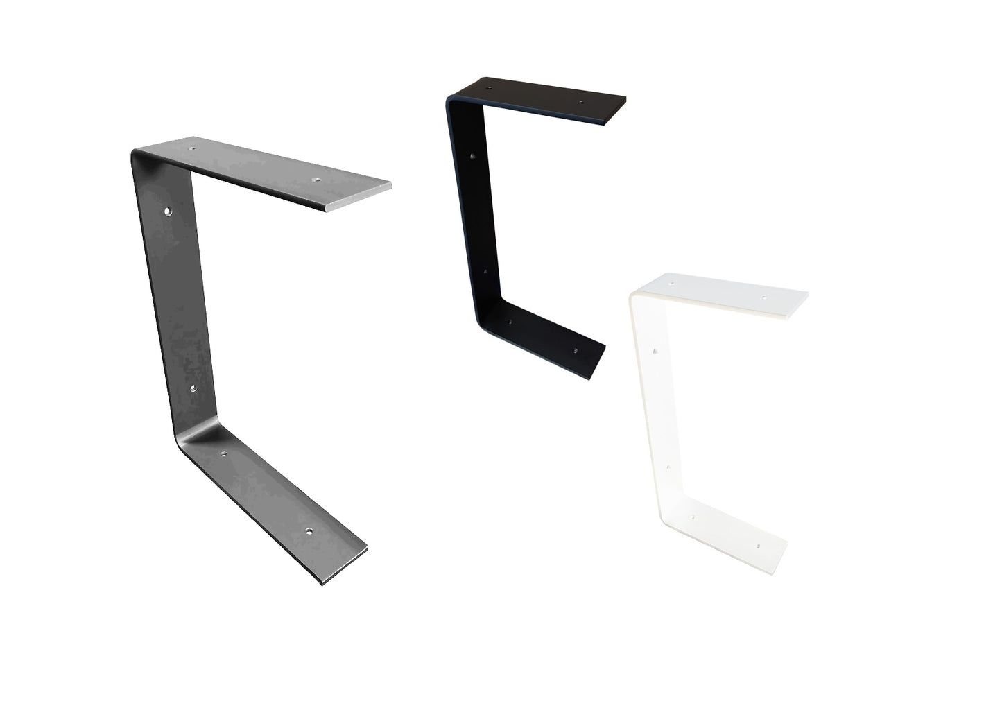 C-Regalhalter aus Stahl – Doppelregal & Wandhalterung nach Maß