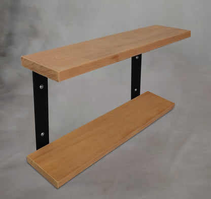 C-Regalhalter aus Stahl – Doppelregal & Wandhalterung nach Maß