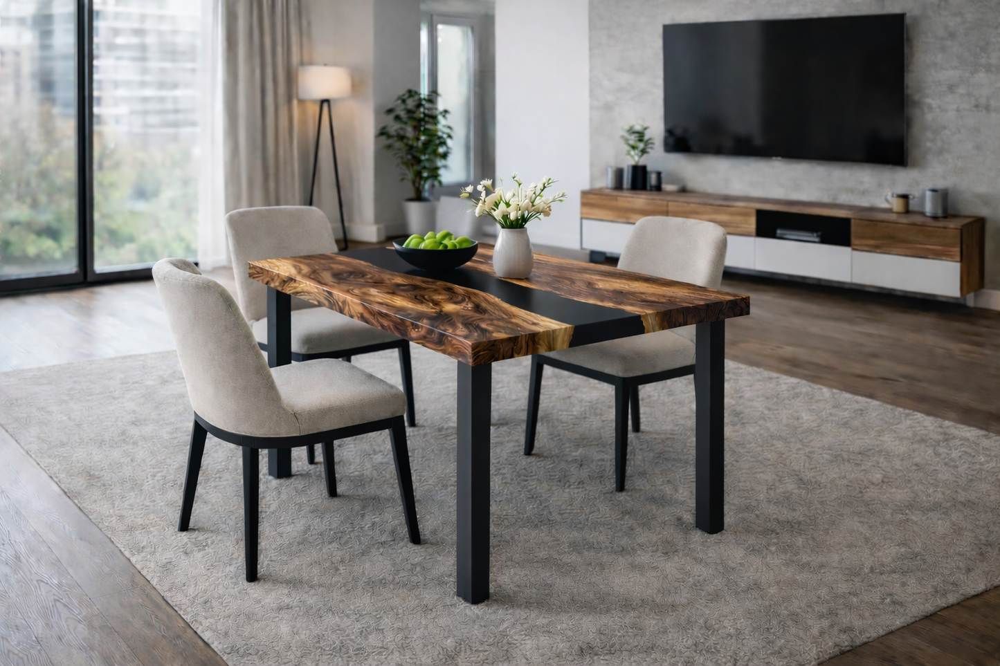 Tischbein / Tischfuß gerade | Individualisierbar & nach Maß | Modell G1