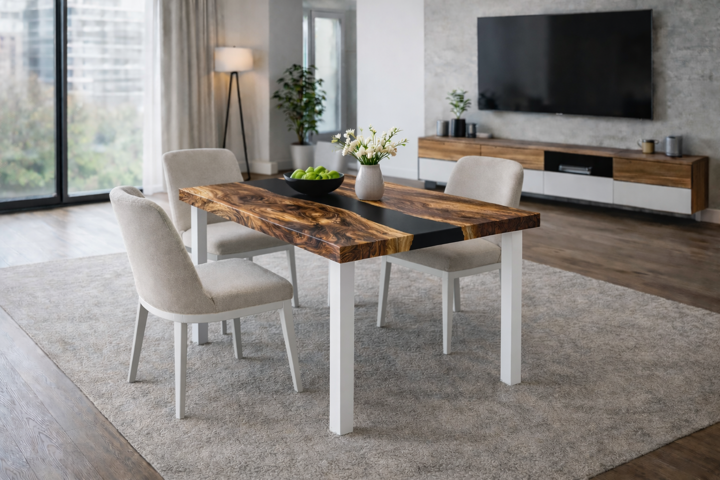 Tischbein / Tischfuß gerade | Individualisierbar & nach Maß | Modell G1